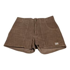 Hammies Corduroy Shorts Womens 30 Brown Stretch Retro Vintage Surf Skate 70s